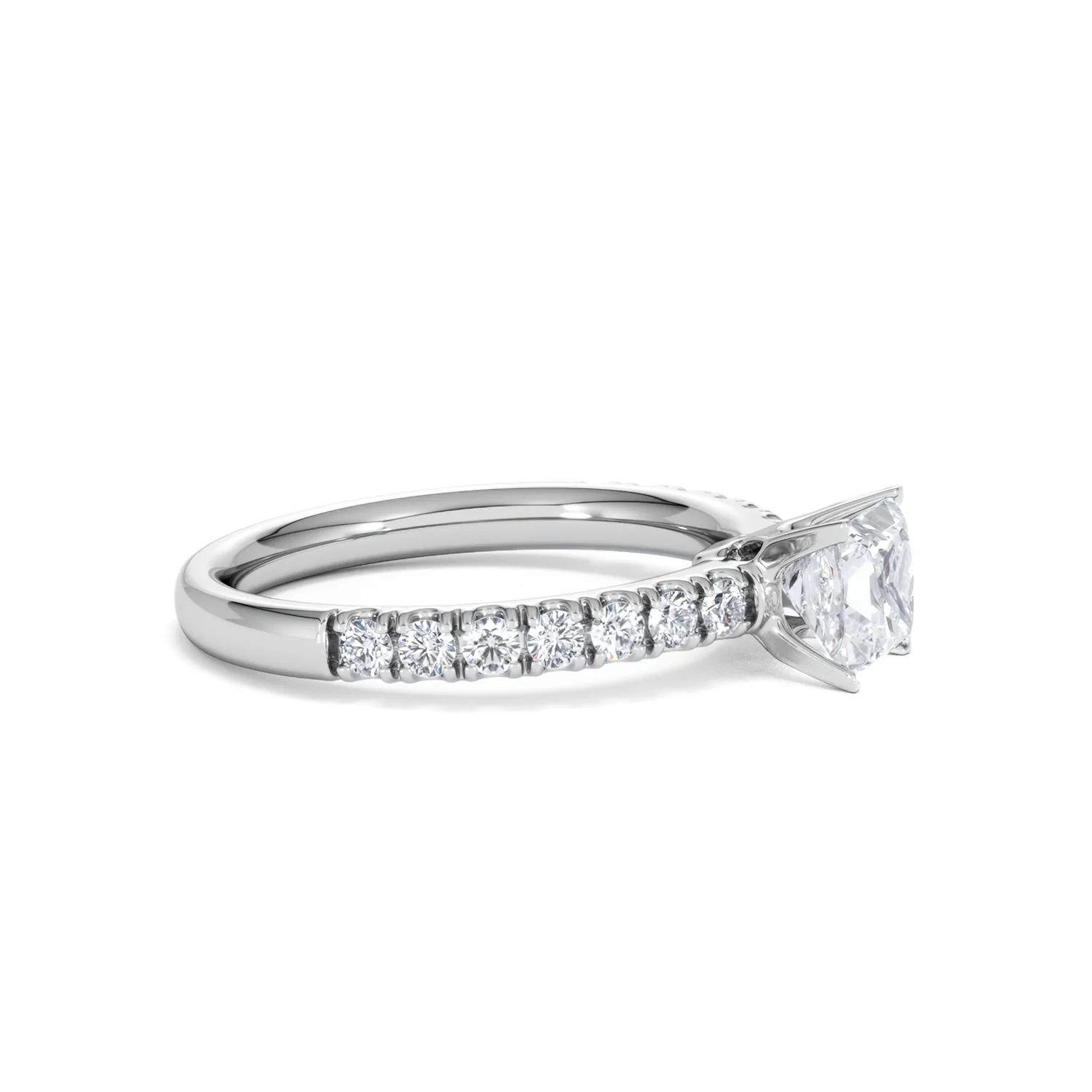 Katerina GIA Princess Diamond Engagement Ring Platinum 1.15ct G/SI2 - Image 27