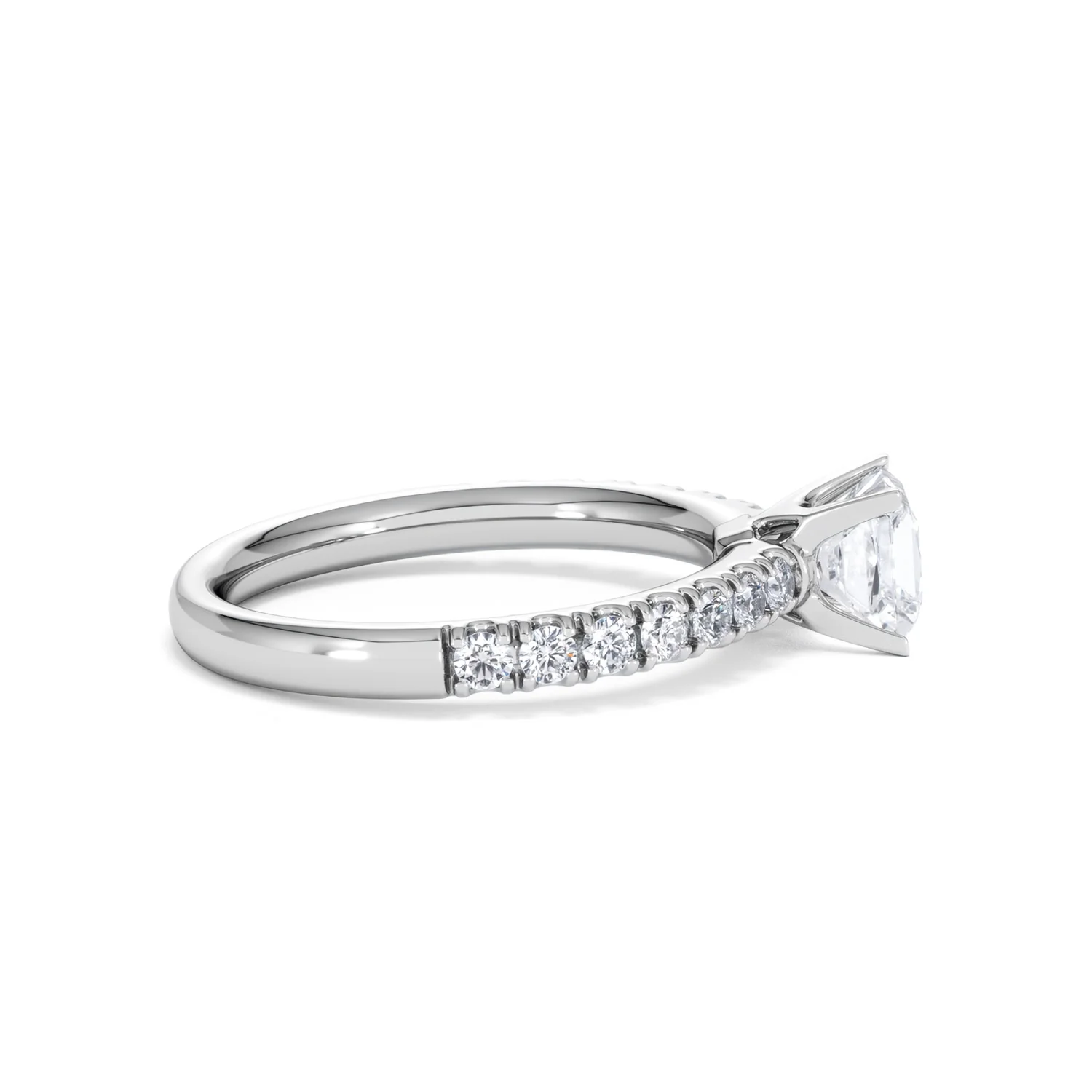 Katerina GIA Princess Diamond Engagement Ring Platinum 1.15ct G/SI2 - Image 32