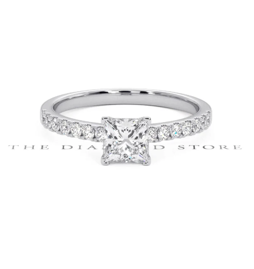 Katerina GIA Princess Diamond Engagement Ring Platinum 1.15ct G/SI2 - Image 8