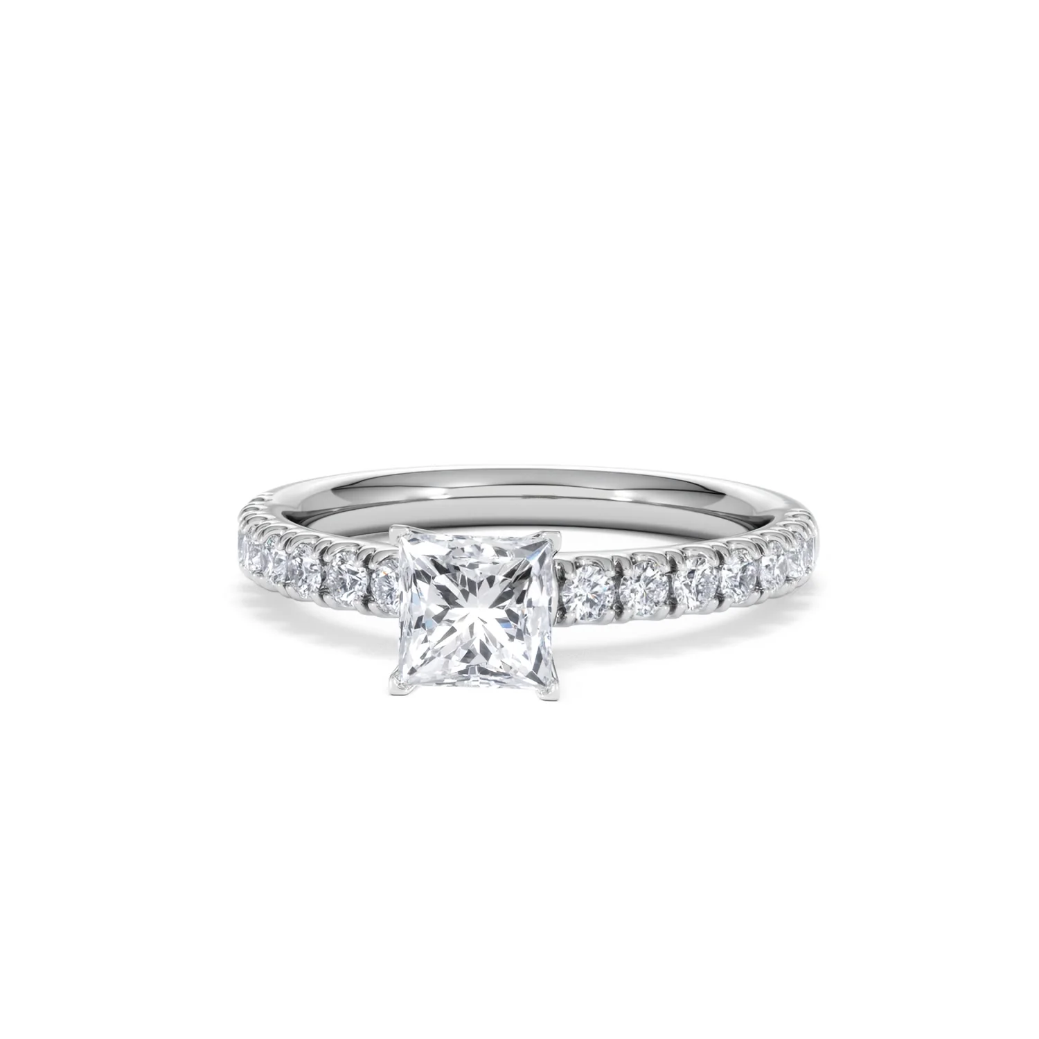 Katerina GIA Princess Diamond Engagement Ring Platinum 1.15ct G/SI2 - Image 90