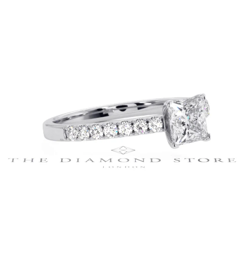 Katerina GIA Princess Diamond Engagement Ring Platinum 1.15ct G/SI2 - Image 96
