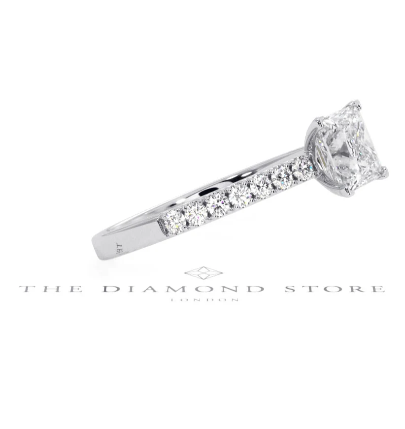 Katerina GIA Princess Diamond Engagement Ring Platinum 1.50ct G/SI2 - Image 101