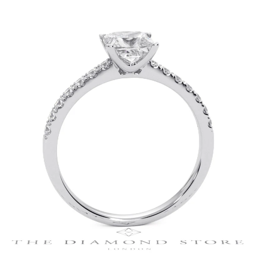 Katerina GIA Princess Diamond Engagement Ring Platinum 1.50ct G/SI2 - Image 130