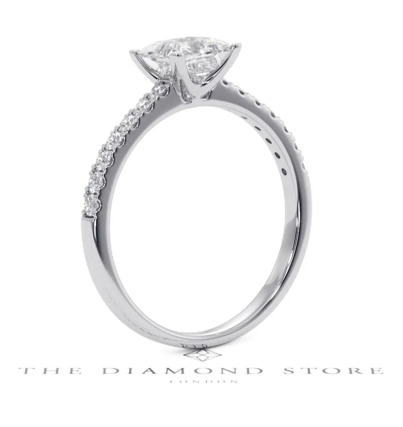 Katerina GIA Princess Diamond Engagement Ring Platinum 1.50ct G/SI2 - Image 136