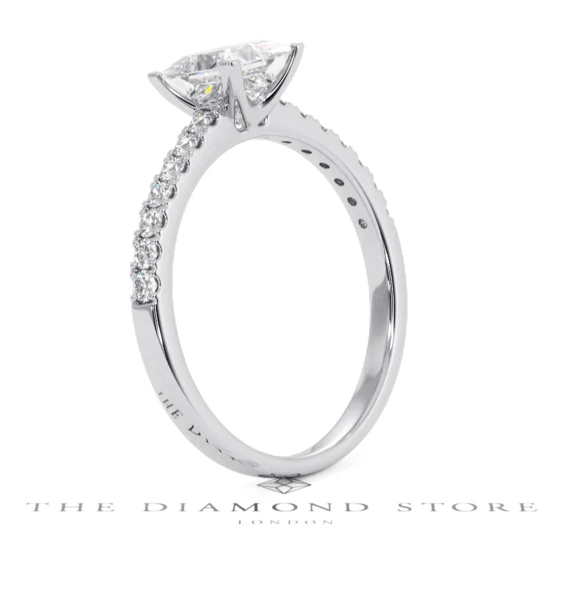 Katerina GIA Princess Diamond Engagement Ring Platinum 1.50ct G/SI2 - Image 139