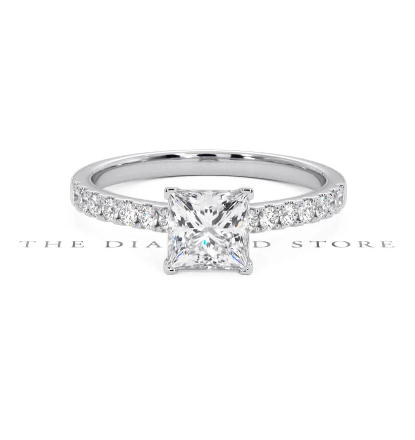 Katerina GIA Princess Diamond Engagement Ring Platinum 1.50ct G/SI2 - Image 8