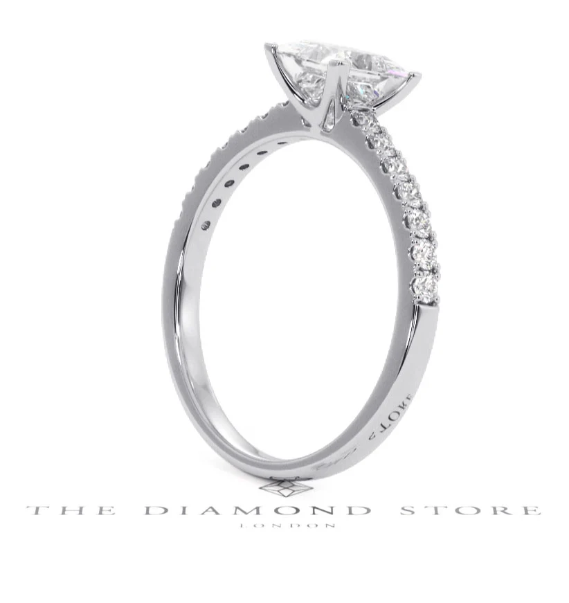 Katerina GIA Princess Diamond Engagement Ring Platinum 1.50ct G/VS1 - Image 117