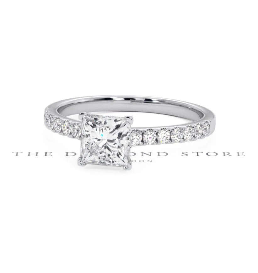 Katerina GIA Princess Diamond Engagement Ring Platinum 1.50ct G/VS1 - Image 165