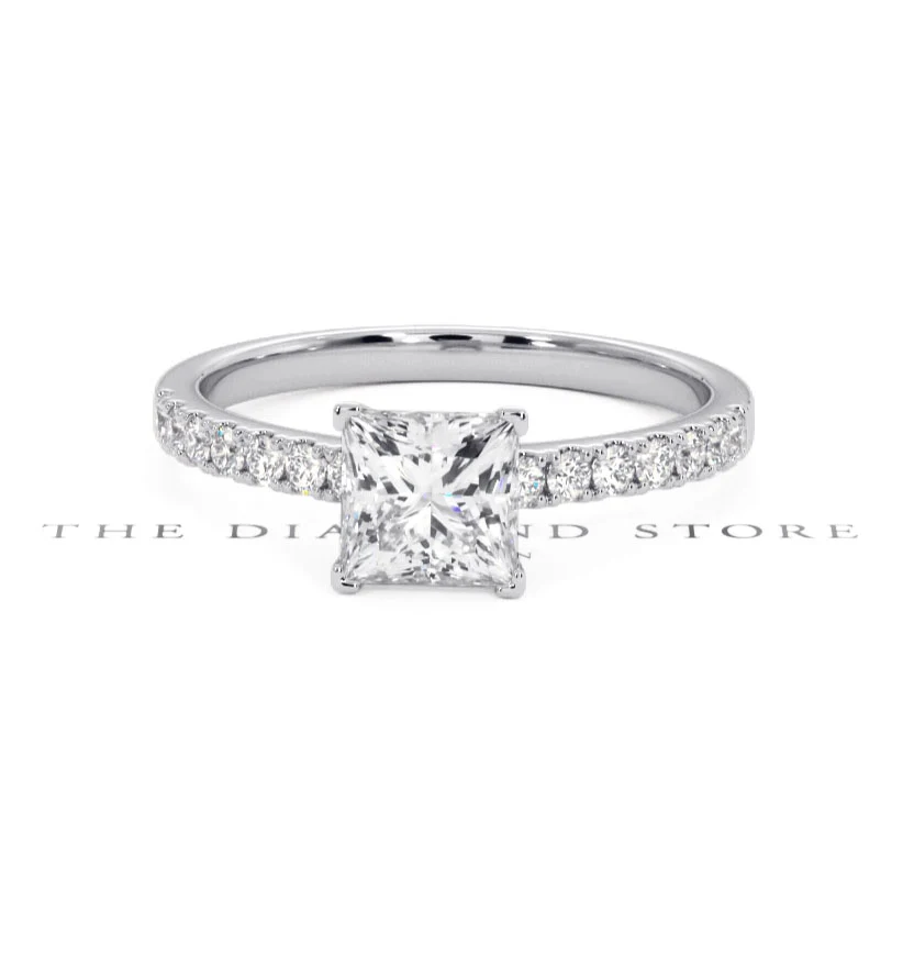 Katerina GIA Princess Diamond Engagement Ring Platinum 1.50ct G/VS1 - Image 167