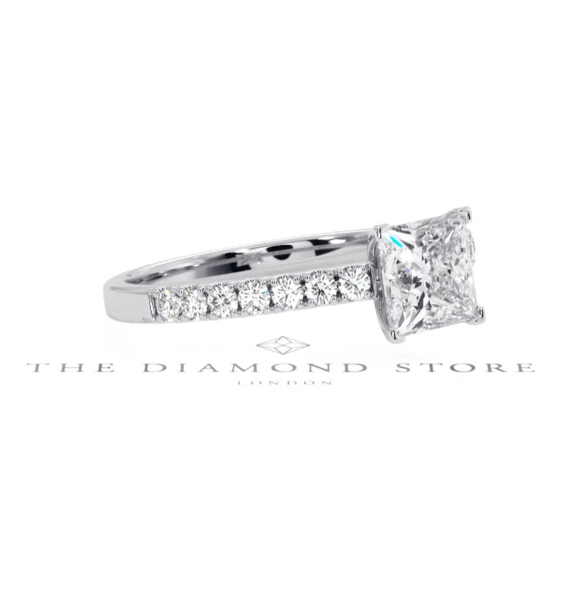 Katerina GIA Princess Diamond Engagement Ring Platinum 1.50ct G/VS1 - Image 96