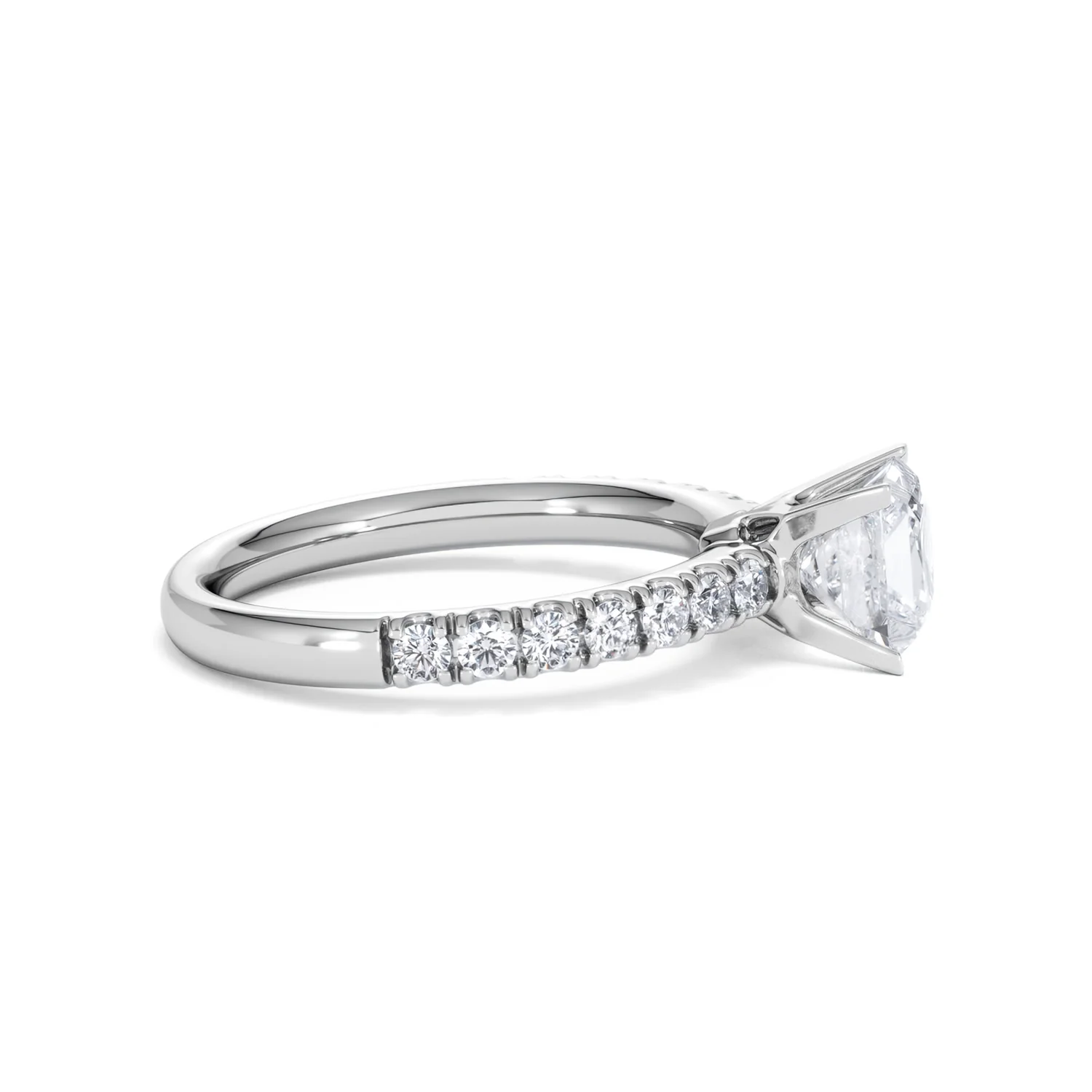 Katerina GIA Princess Diamond Engagement Ring Platinum 1.55ct G/SI2 - Image 26