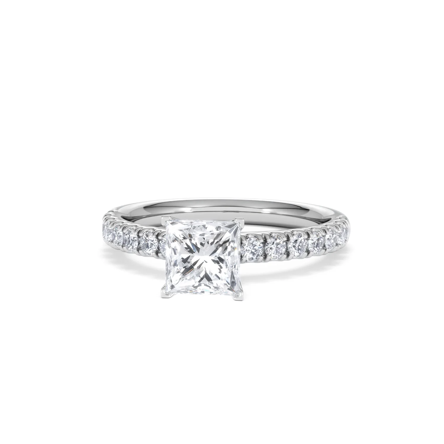 Katerina GIA Princess Diamond Engagement Ring Platinum 1.55ct G/SI2 - Image 86