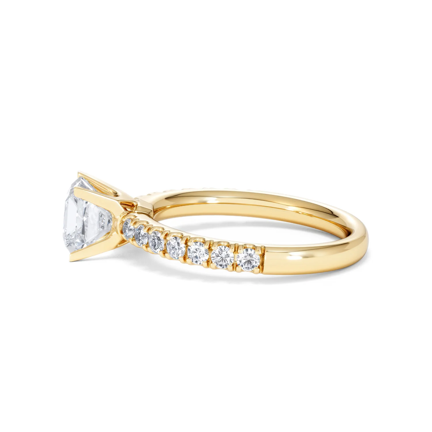 Katerina Lab Princess Diamond Engagement Ring 18K Gold 1.55ct F/VS1 - Image 68