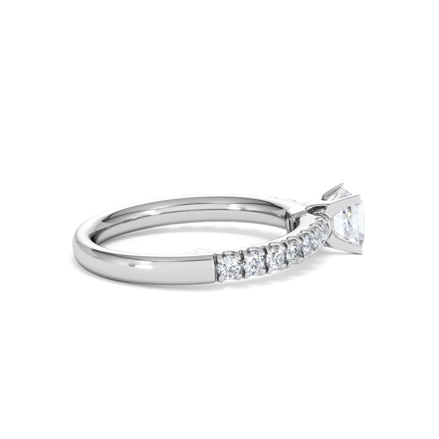 Katerina Lab Princess Diamond Engagement Ring 18KW Gold 0.85ct F/VS1 - Image 35