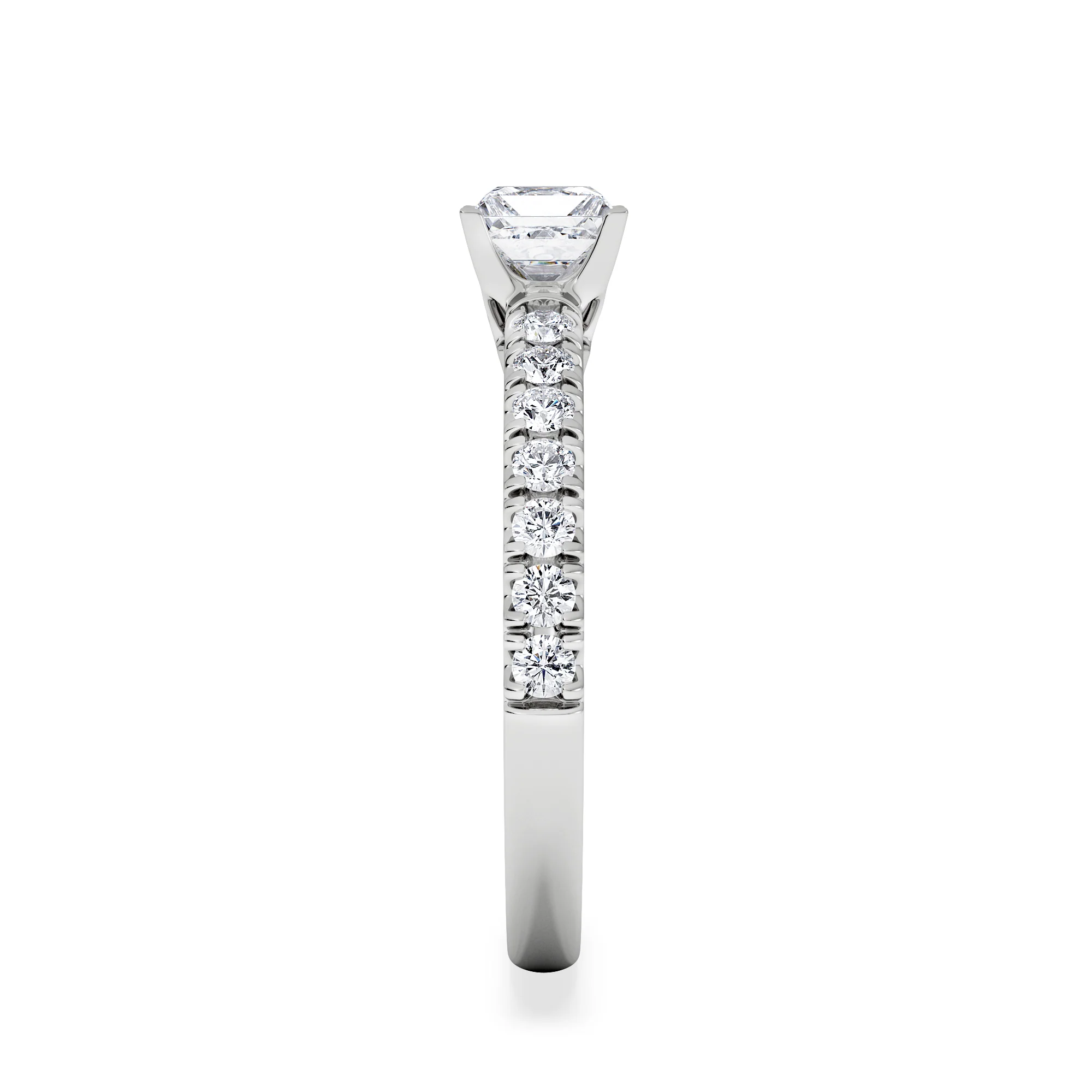 Katerina Lab Princess Diamond Engagement Ring 18KW Gold 0.85ct F/VS1 - Image 5