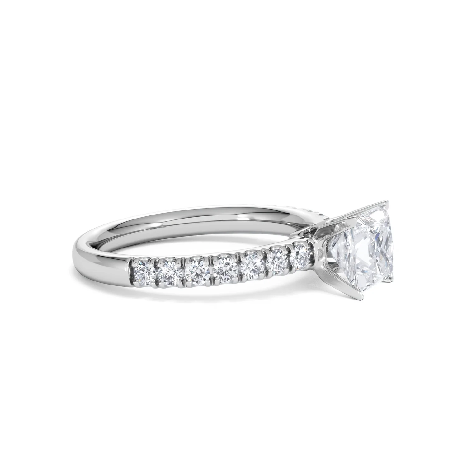 Katerina Lab Princess Diamond Engagement Ring 18KW Gold 1.55ct F/VS1 - Image 22