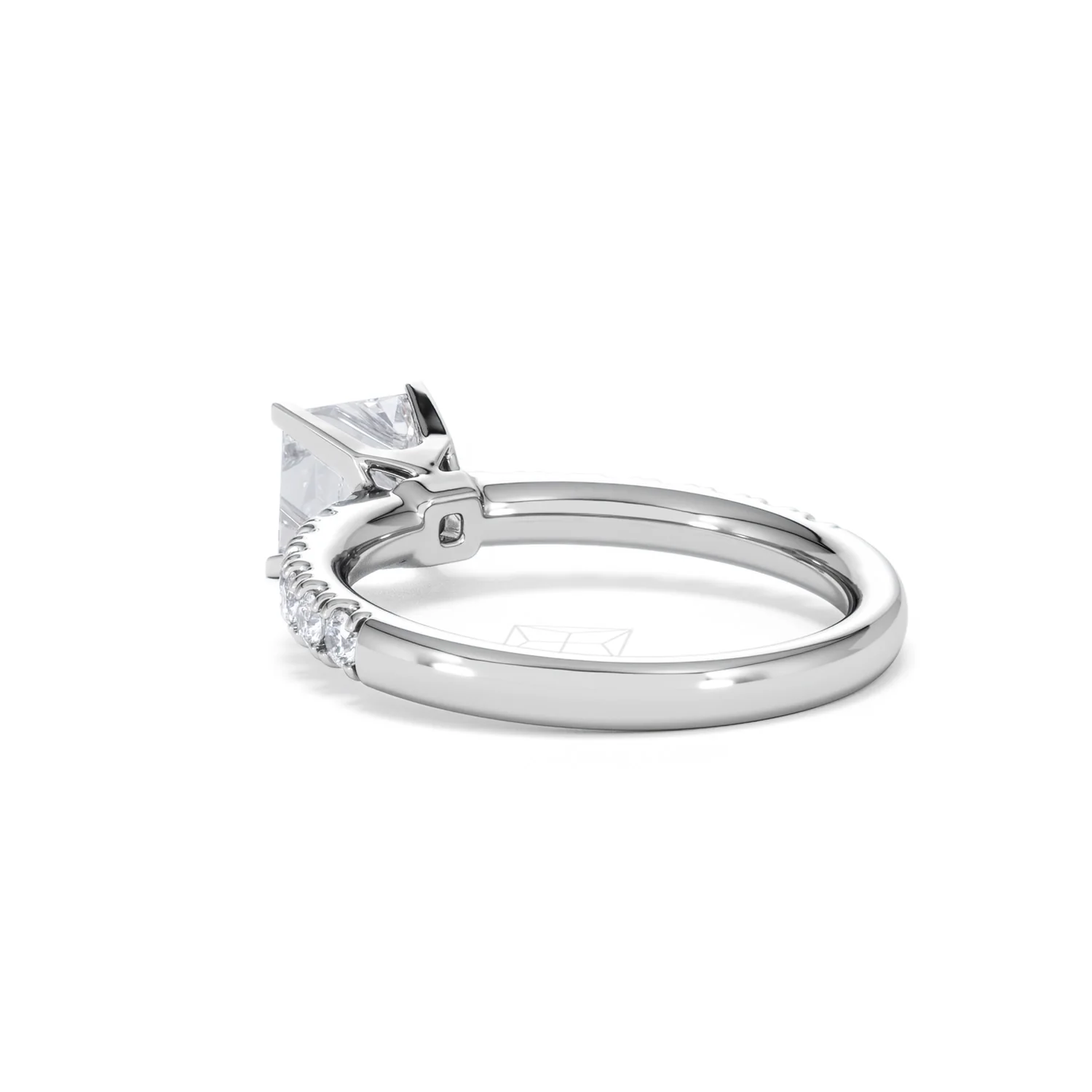 Katerina Lab Princess Diamond Engagement Ring 18KW Gold 1.55ct F/VS1 - Image 56