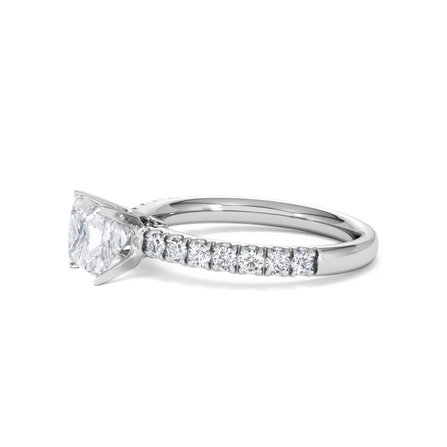 Katerina Lab Princess Diamond Engagement Ring 18KW Gold 1.55ct F/VS1 - Image 73