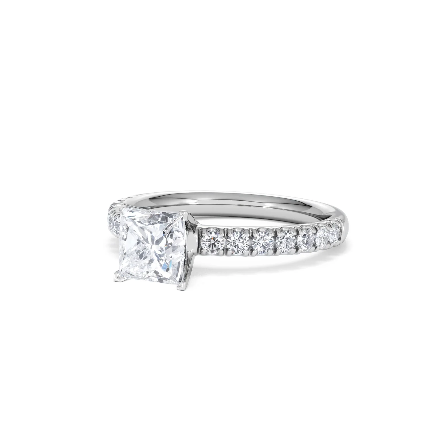 Katerina Lab Princess Diamond Engagement Ring 18KW Gold 1.55ct F/VS1 - Image 82