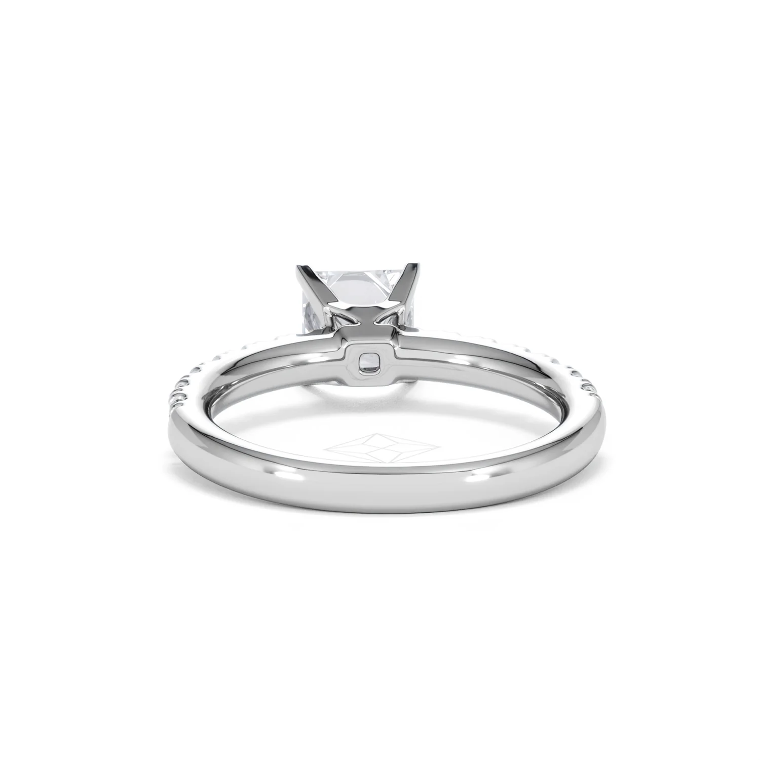 Katerina Lab Princess Diamond Engagement Ring Platinum 1.55ct F/VS1 - Image 49