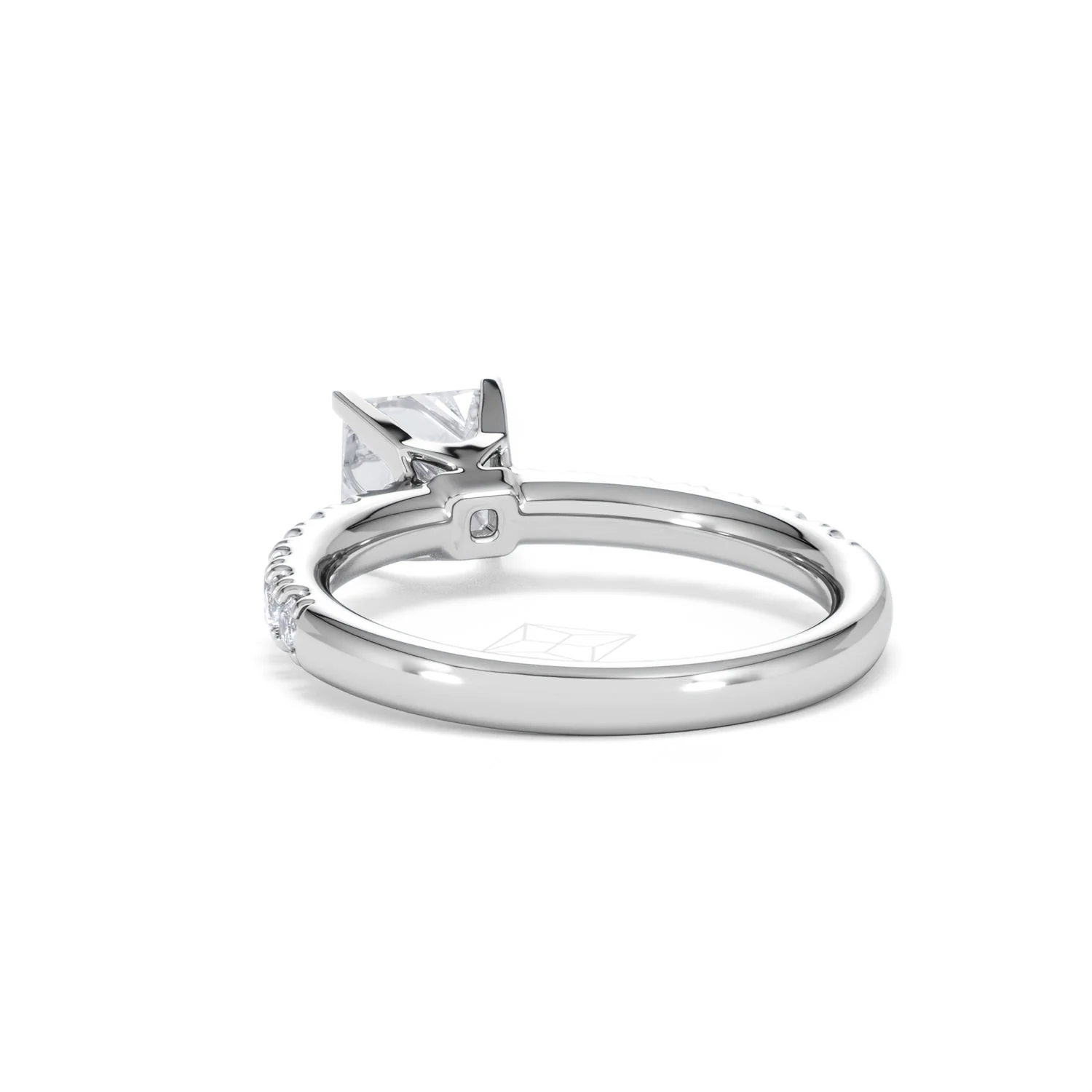 Katerina Lab Princess Diamond Engagement Ring Platinum 1.55ct F/VS1 - Image 53
