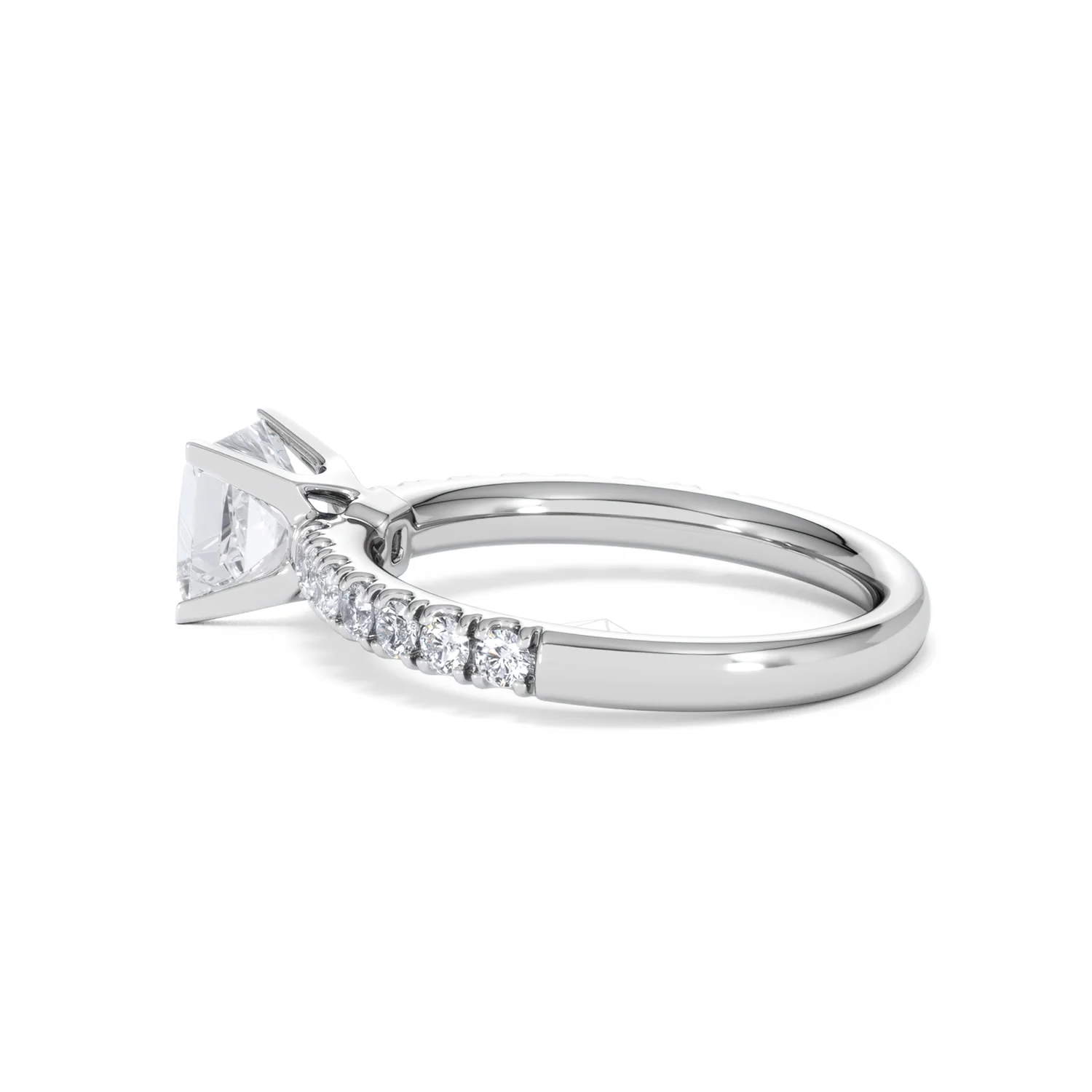 Katerina Lab Princess Diamond Engagement Ring Platinum 1.55ct F/VS1 - Image 63