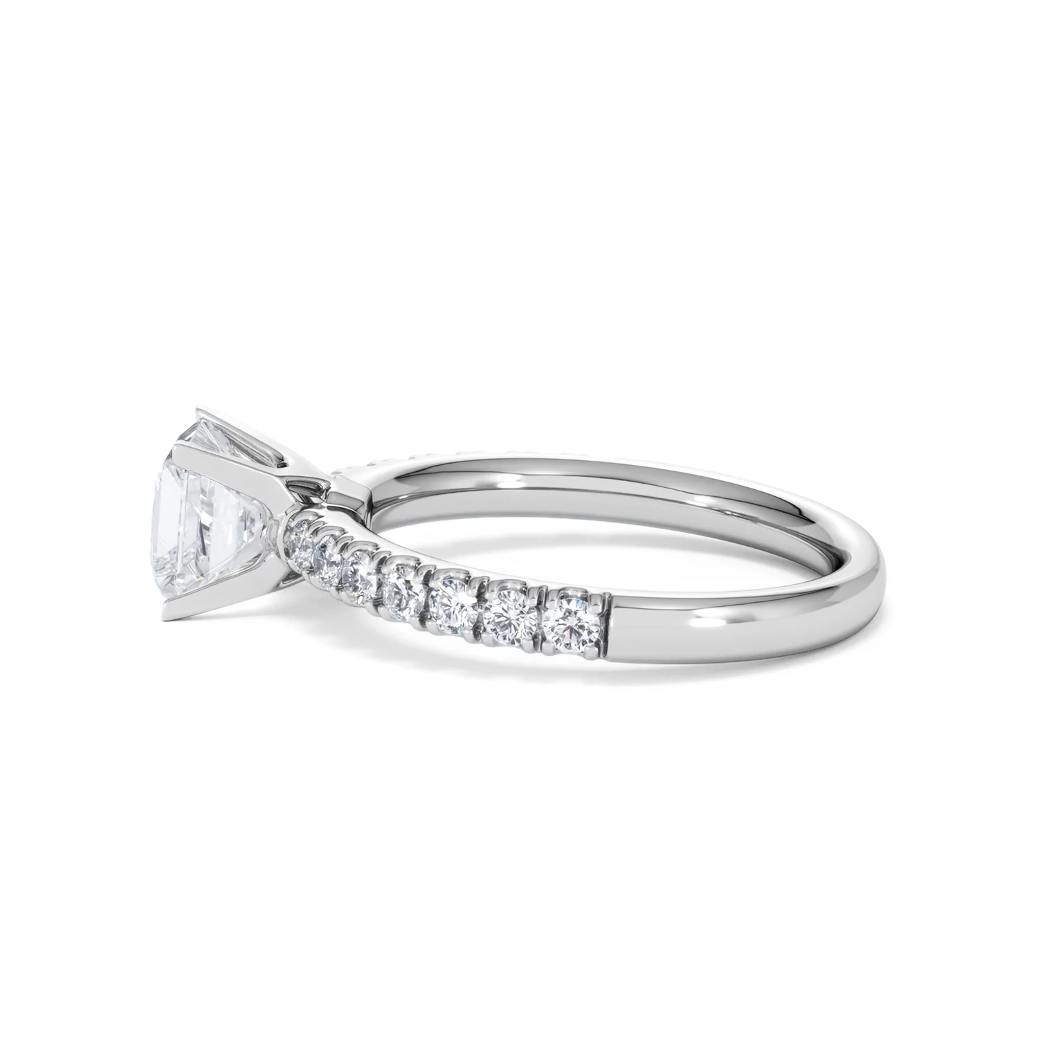 Katerina Lab Princess Diamond Engagement Ring Platinum 1.55ct F/VS1 - Image 67