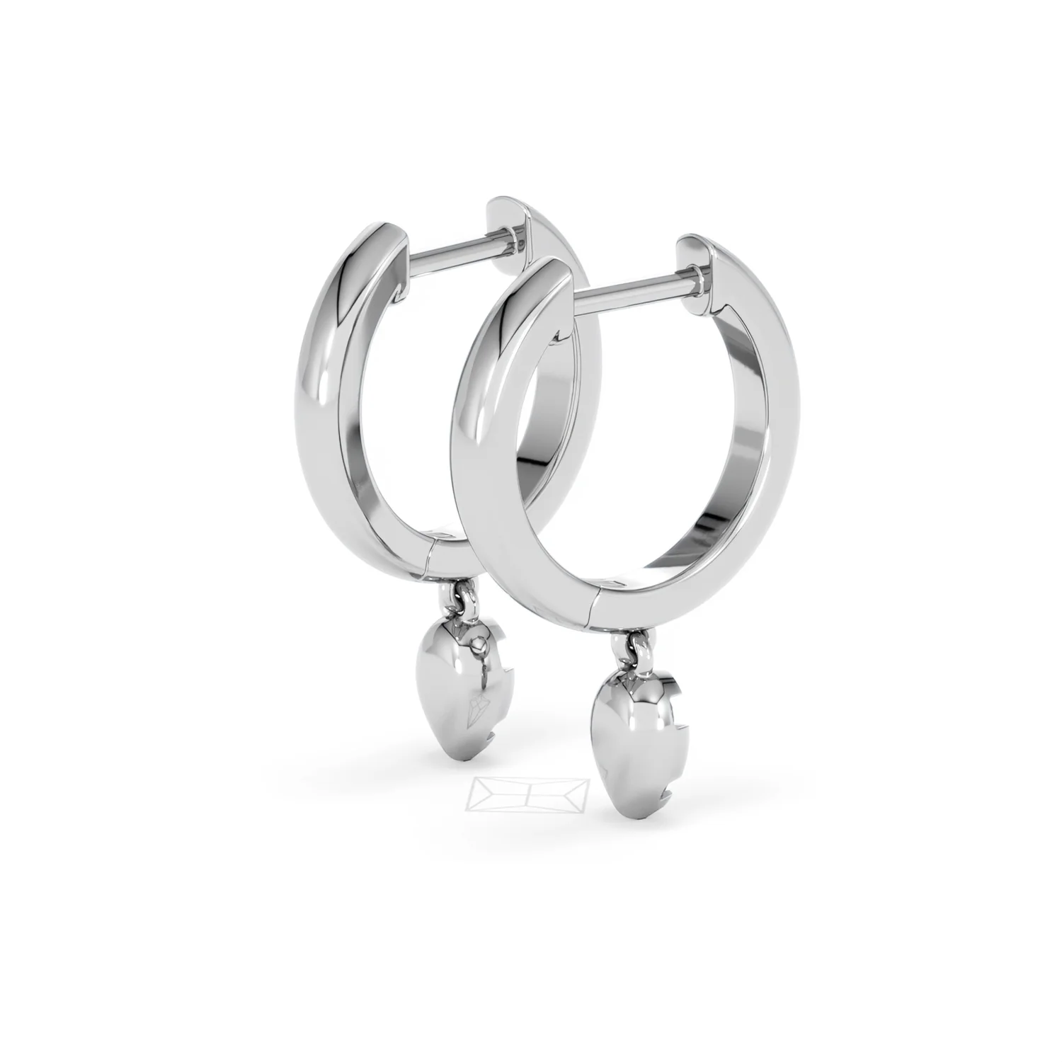 Lab Diamond 0.15ct Marquise Drop Huggies in 925 Silver - Image 37