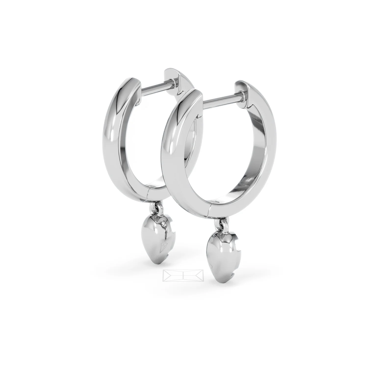 Lab Diamond 0.15ct Marquise Drop Huggies in 925 Silver - Image 38