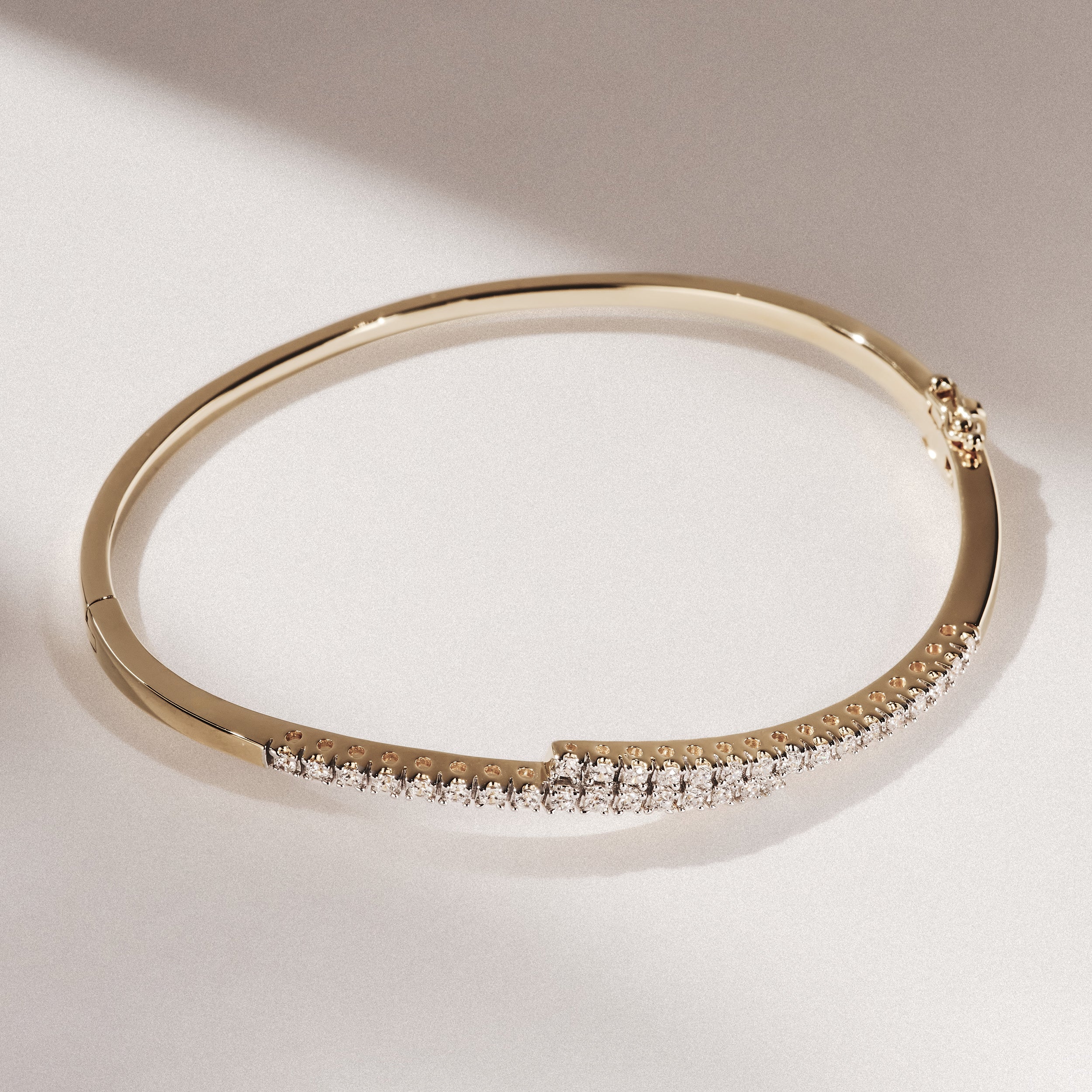 Lab Diamond Bangle 0.50ct in 18K Gold Vermeil - Image 3