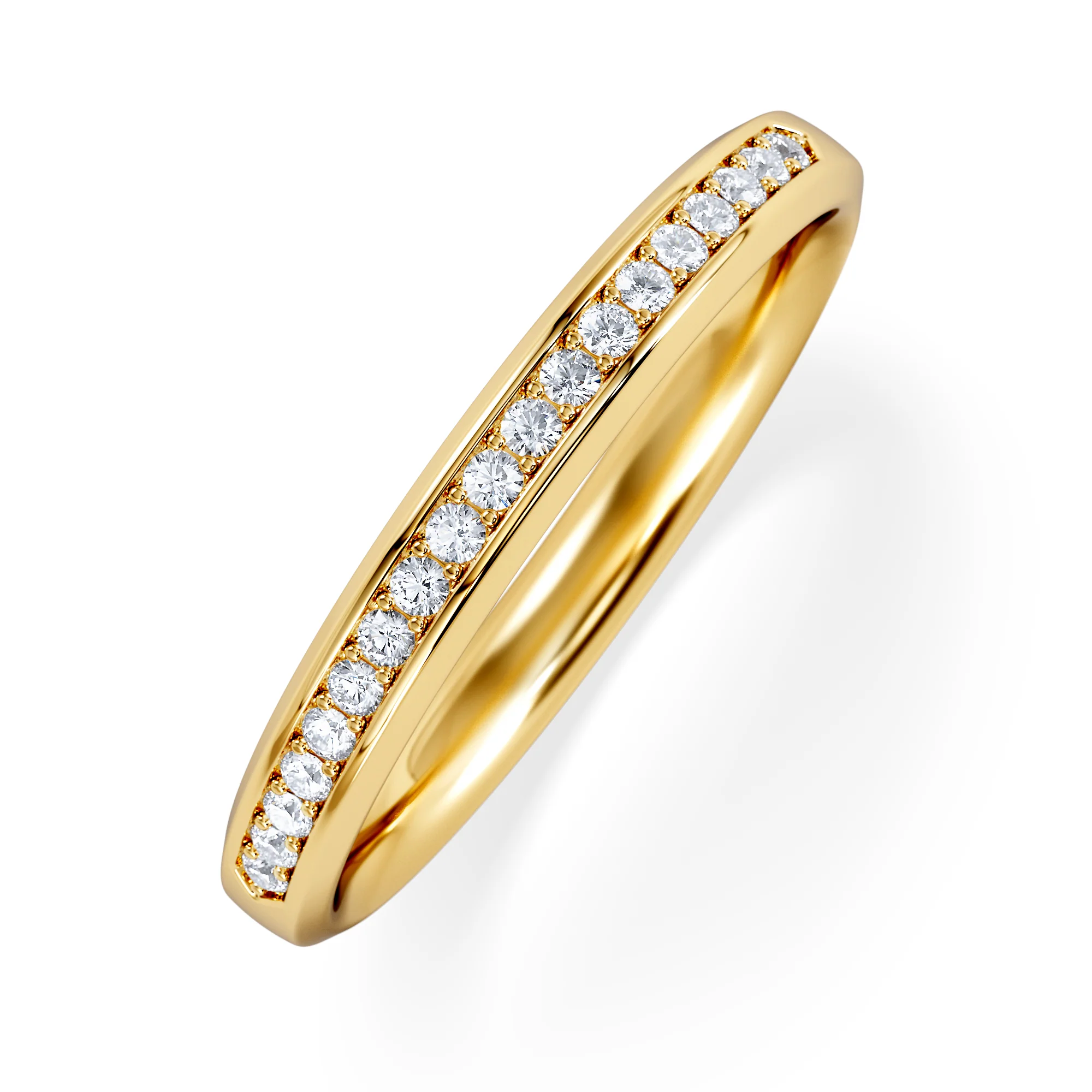Lab Diamond Heritage Half Eternity Ring 0.15ct H/SI in 18K Gold Vermeil