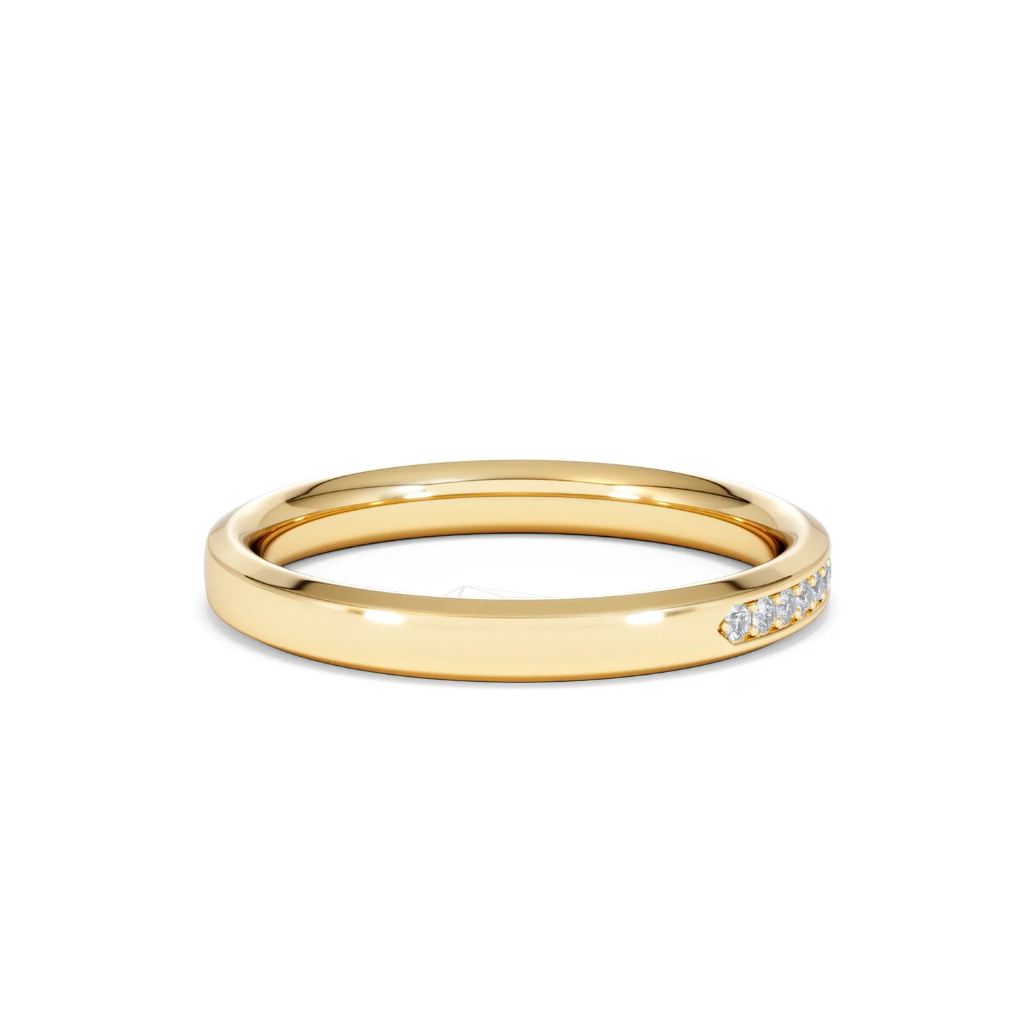 Lab Diamond Heritage Half Eternity Ring 0.15ct H/SI in 18K Gold Vermeil - Image 33
