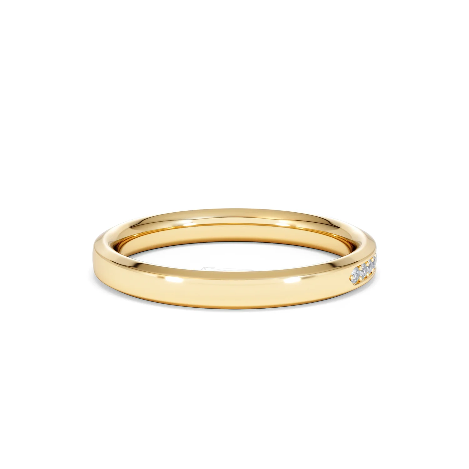 Lab Diamond Heritage Half Eternity Ring 0.15ct H/SI in 18K Gold Vermeil - Image 36