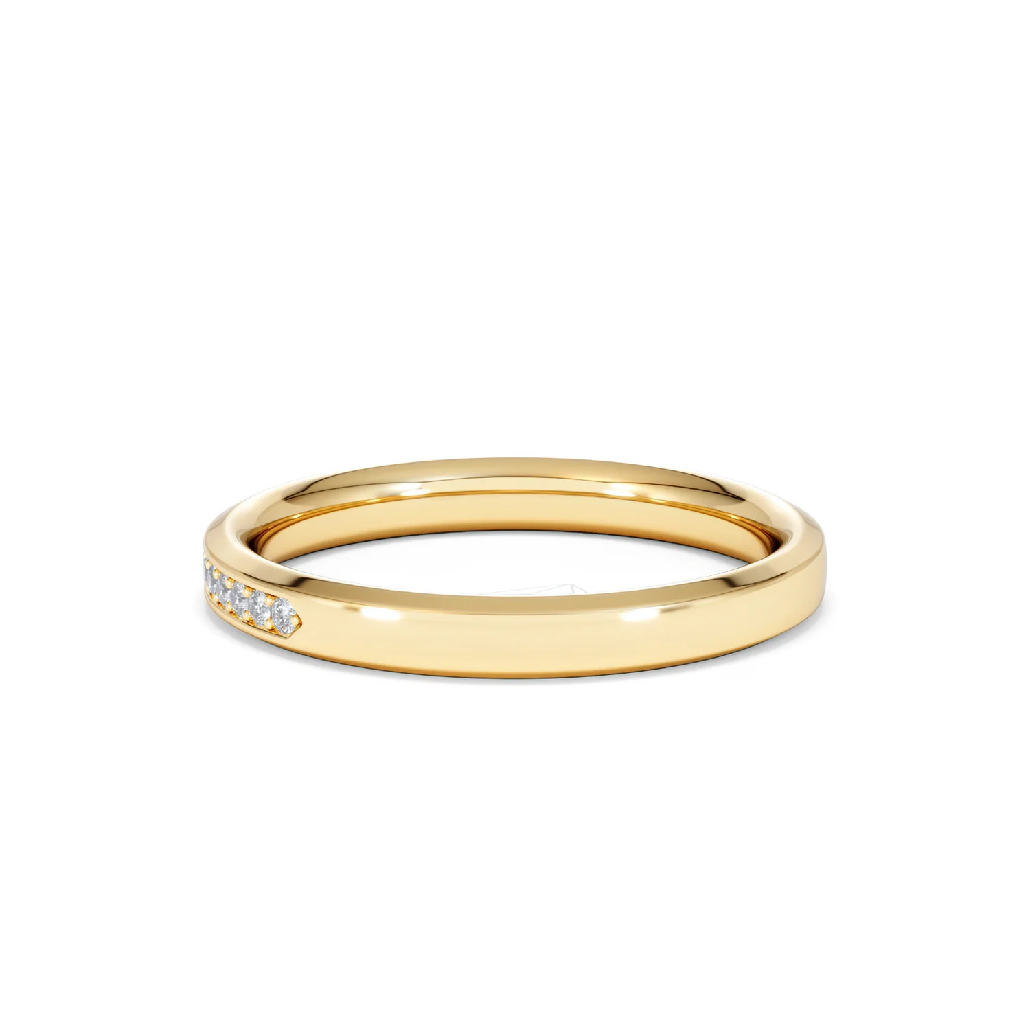 Lab Diamond Heritage Half Eternity Ring 0.15ct H/SI in 18K Gold Vermeil - Image 64