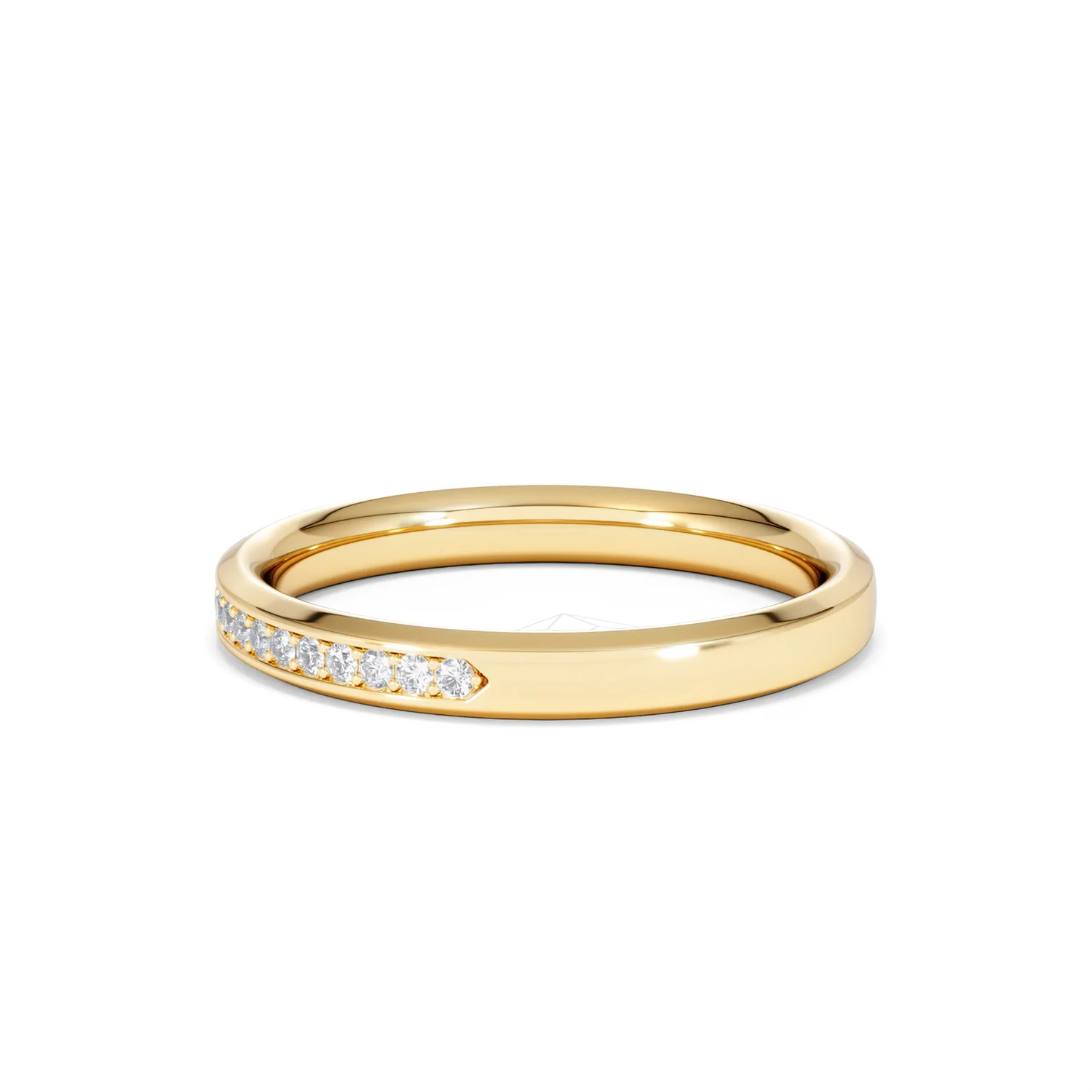 Lab Diamond Heritage Half Eternity Ring 0.15ct H/SI in 18K Gold Vermeil - Image 71