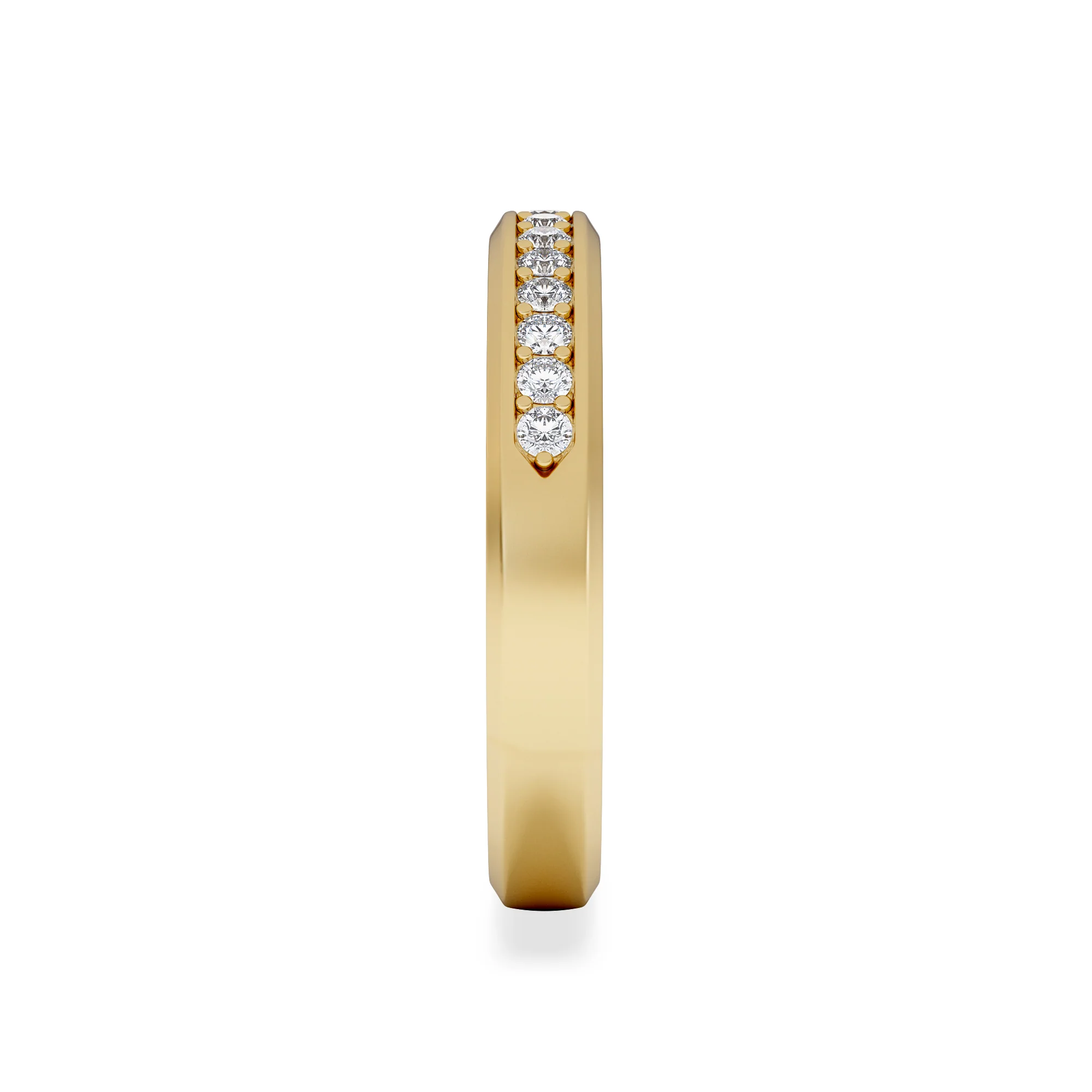 Lab Diamond Heritage Half Eternity Ring 0.30ct H/SI in 18K Gold Vermeil - Image 5