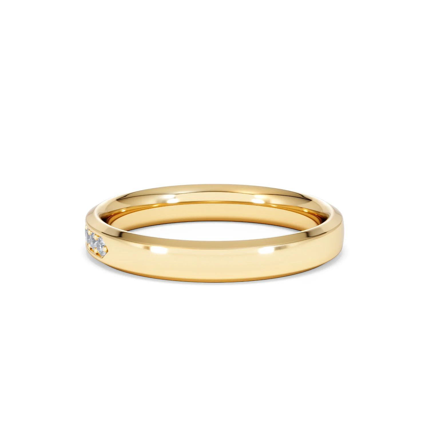 Lab Diamond Heritage Half Eternity Ring 0.30ct H/SI in 18K Gold Vermeil - Image 61
