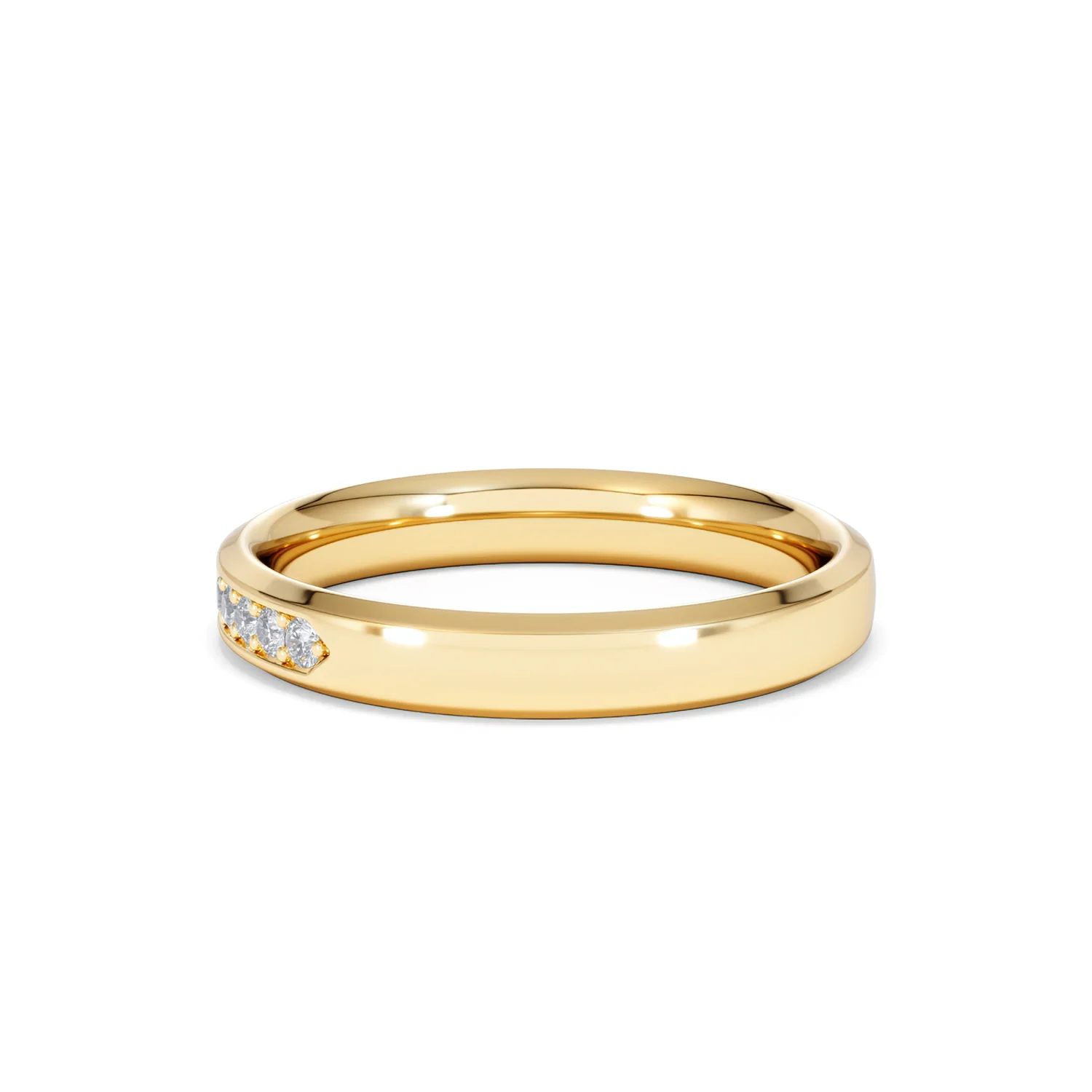 Lab Diamond Heritage Half Eternity Ring 0.30ct H/SI in 18K Gold Vermeil - Image 64