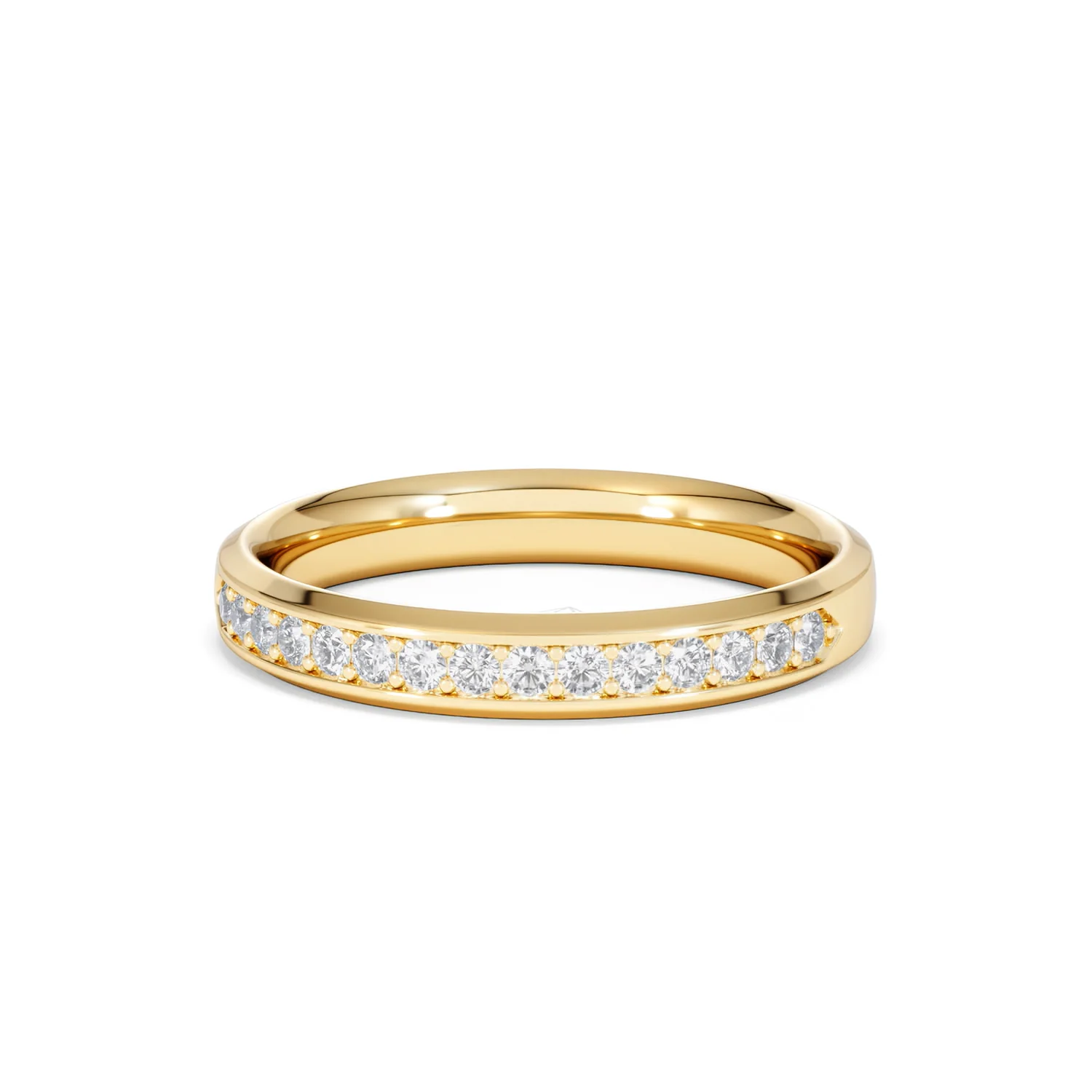 Lab Diamond Heritage Half Eternity Ring 0.30ct H/SI in 18K Gold Vermeil - Image 86