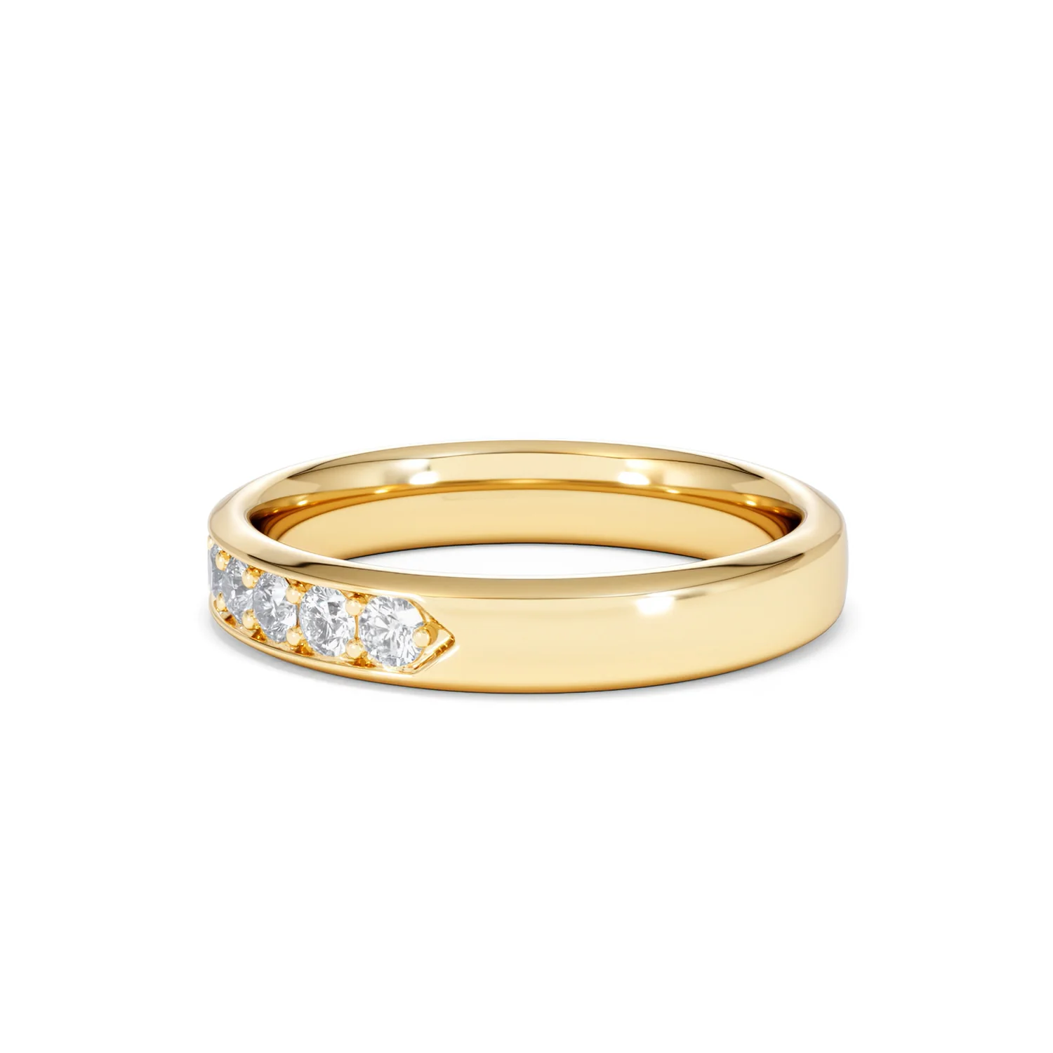 Lab Diamond Heritage Half Eternity Ring 0.50ct H/SI in 18K Gold Vermeil - Image 68