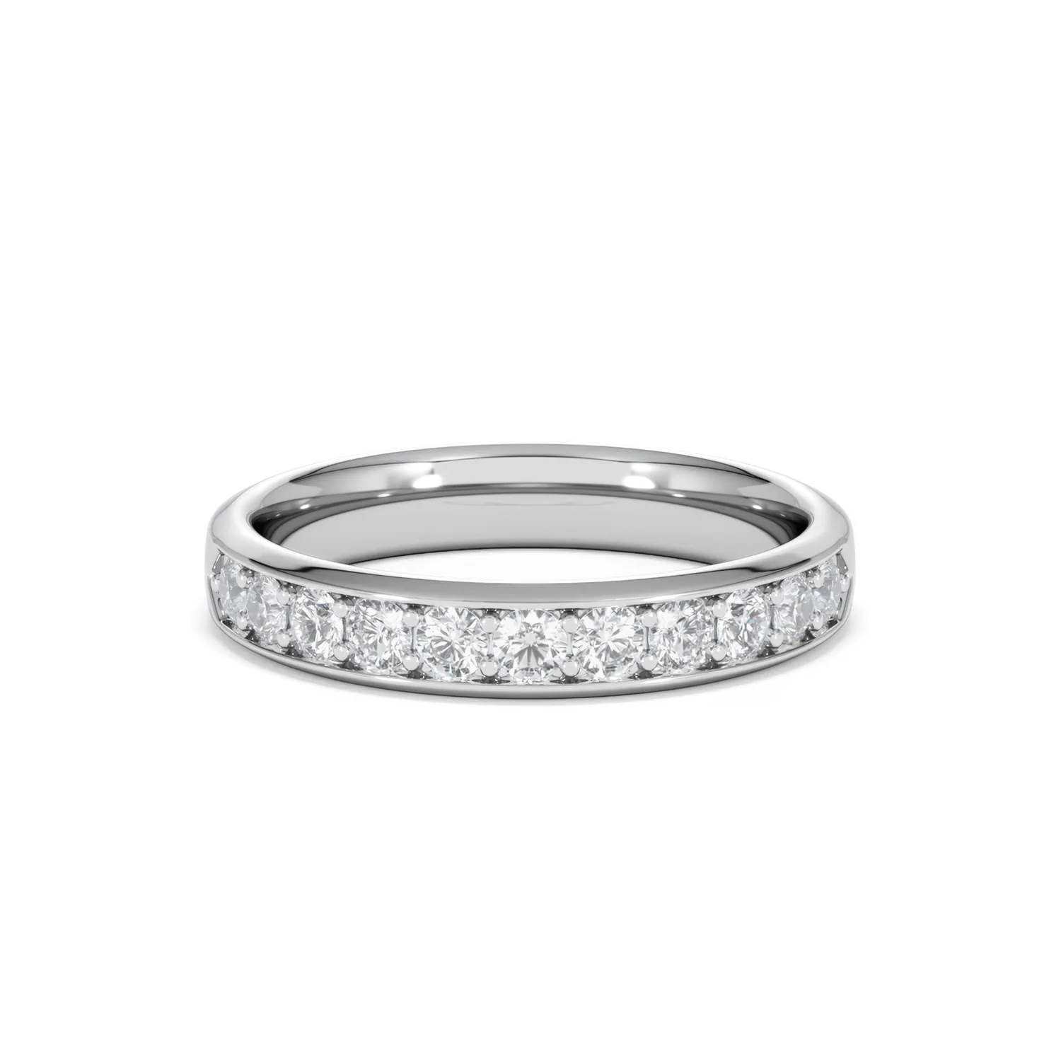 Lab Diamond Heritage Half Eternity Ring 0.50ct H/SI in 925 Silver - Image 12