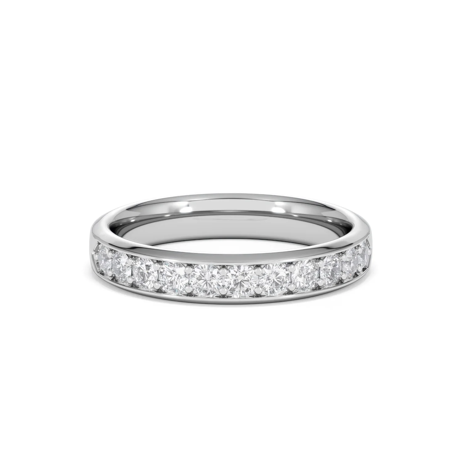 Lab Diamond Heritage Half Eternity Ring 0.50ct H/SI in 925 Silver - Image 13