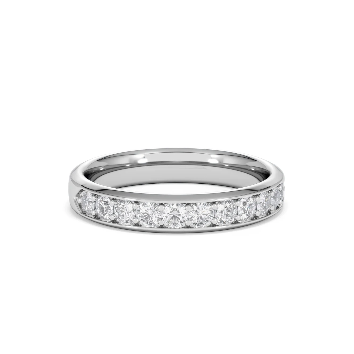 Lab Diamond Heritage Half Eternity Ring 0.50ct H/SI in 925 Silver - Image 15