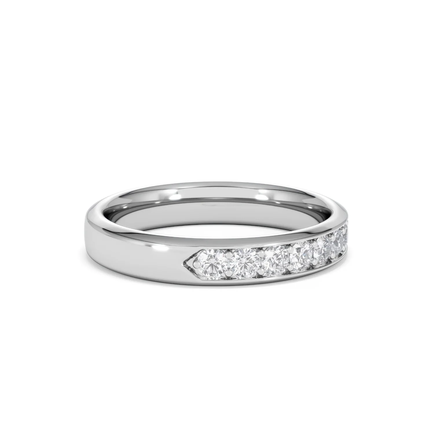 Lab Diamond Heritage Half Eternity Ring 0.50ct H/SI in 925 Silver - Image 27