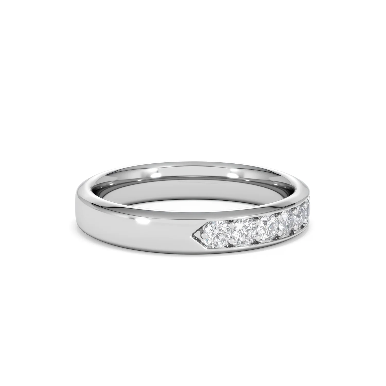 Lab Diamond Heritage Half Eternity Ring 0.50ct H/SI in 925 Silver - Image 30