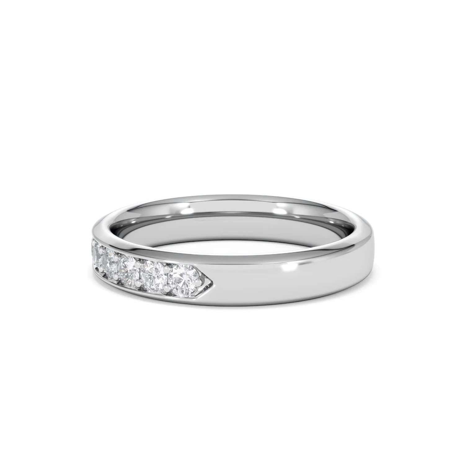 Lab Diamond Heritage Half Eternity Ring 0.50ct H/SI in 925 Silver - Image 72
