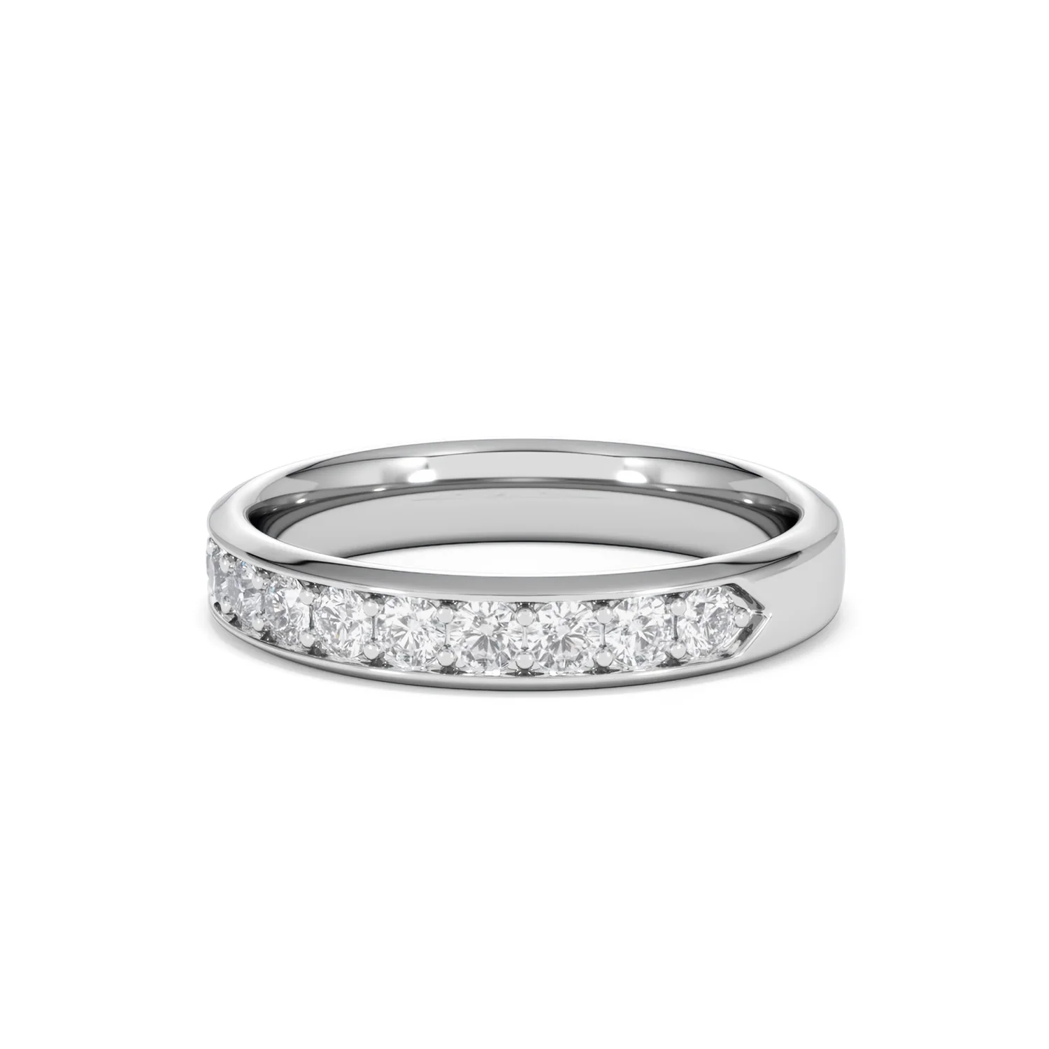 Lab Diamond Heritage Half Eternity Ring 0.50ct H/SI in 925 Silver - Image 84