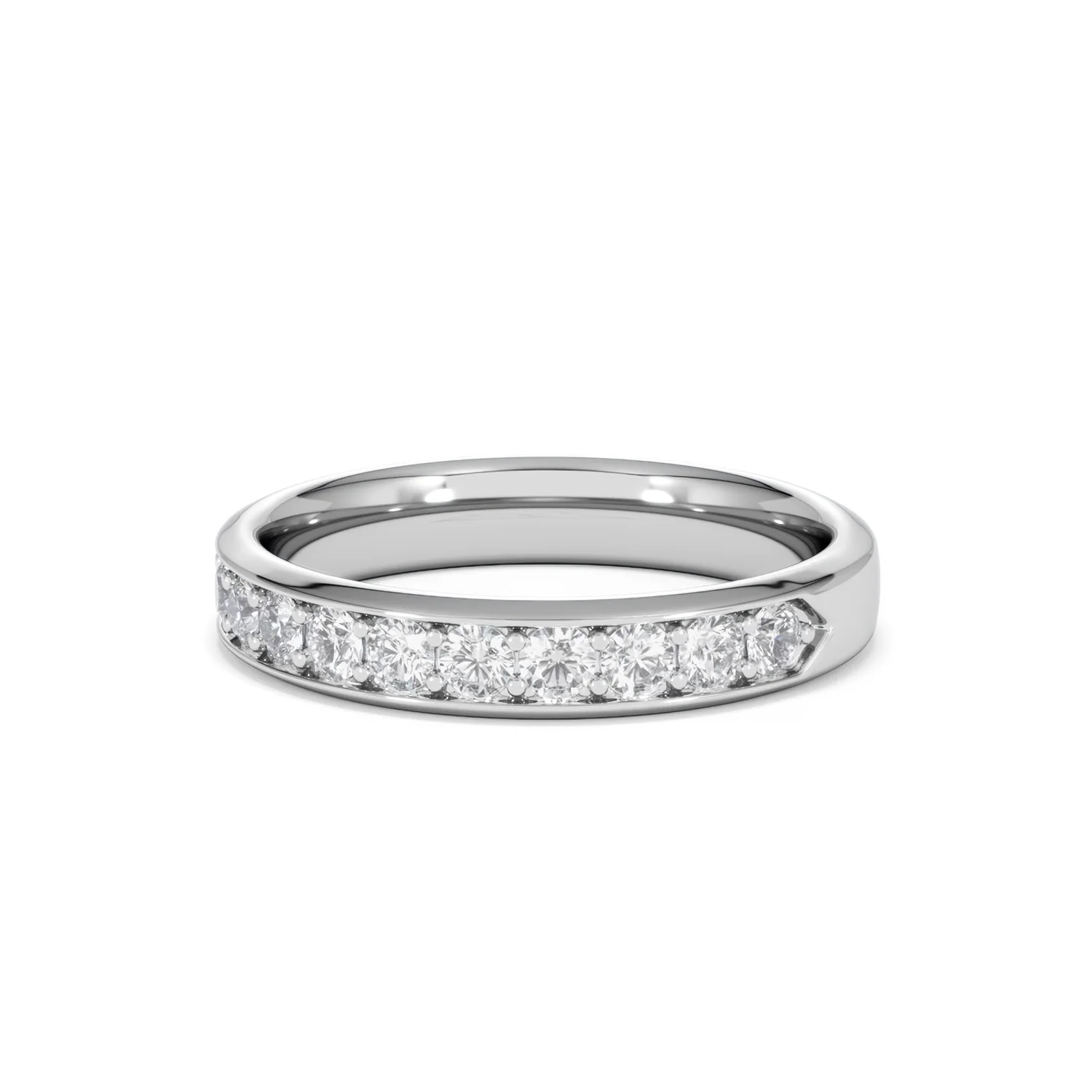 Lab Diamond Heritage Half Eternity Ring 0.50ct H/SI in 925 Silver - Image 86