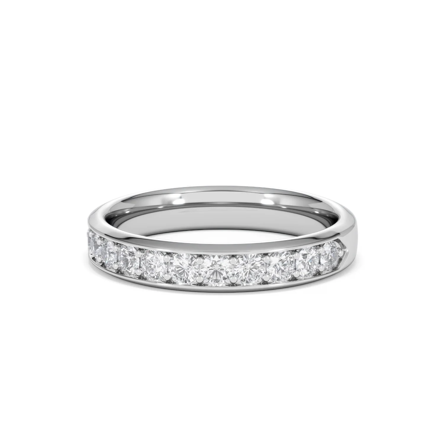 Lab Diamond Heritage Half Eternity Ring 0.50ct H/SI in 925 Silver - Image 88