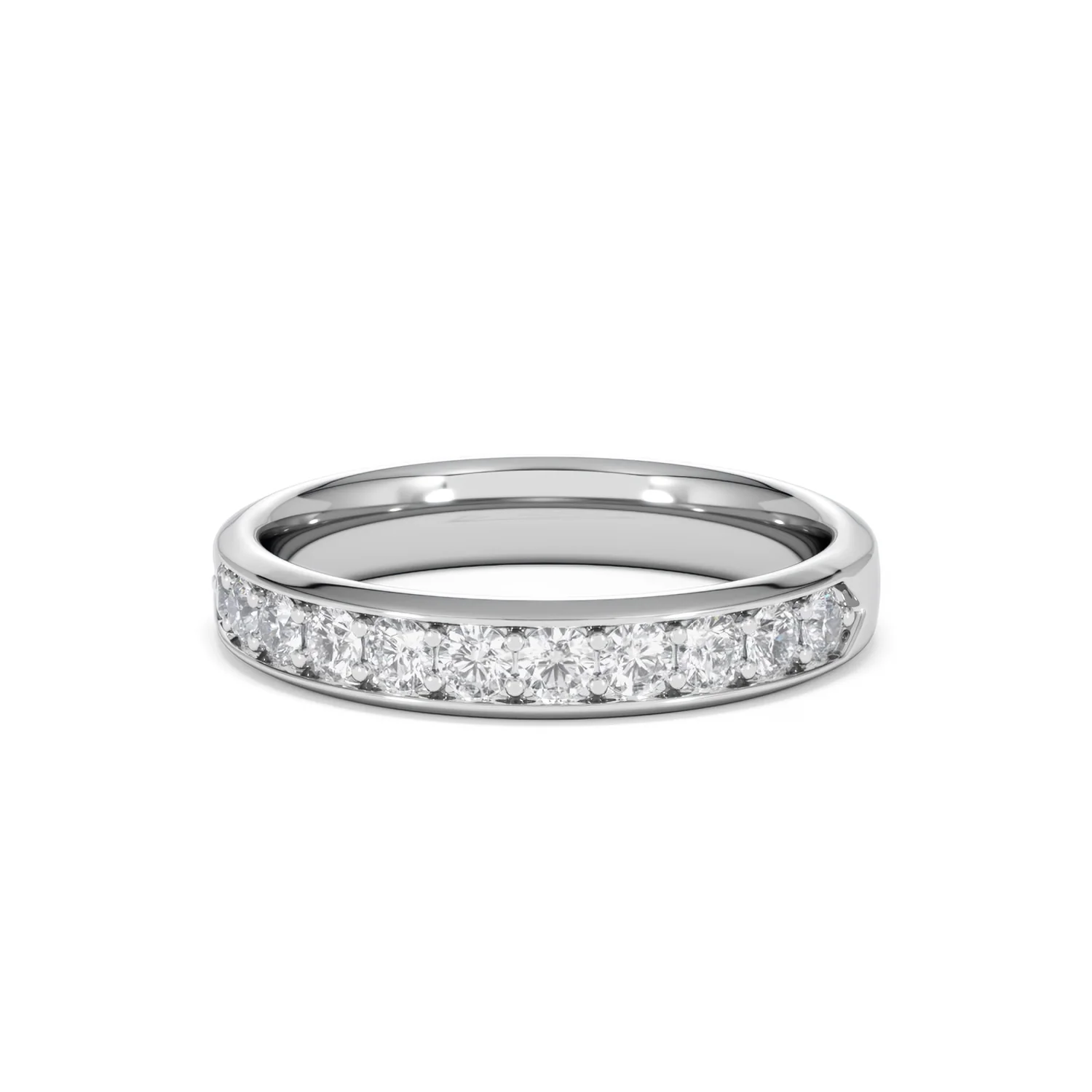 Lab Diamond Heritage Half Eternity Ring 0.50ct H/SI in 925 Silver - Image 89